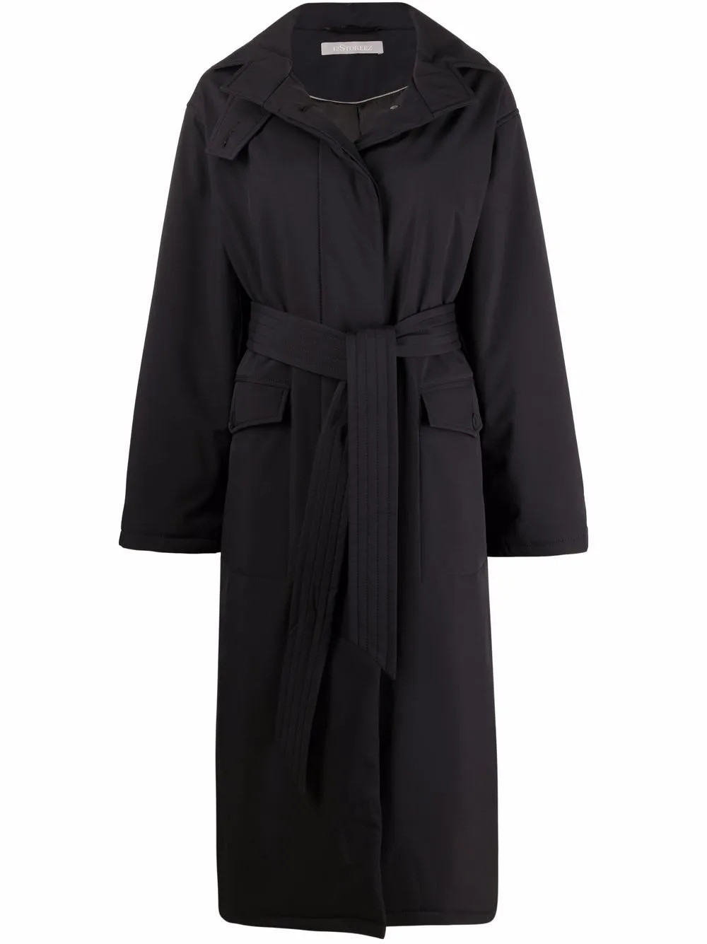 12 STOREEZ Belted Puffer Coat - Farfetch | Farfetch Global