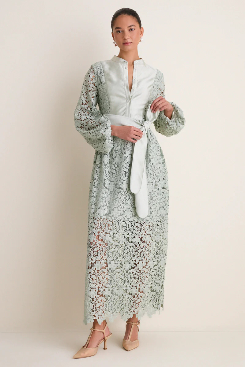 Sage Lace Calliope Dress | Tuckernuck (US)