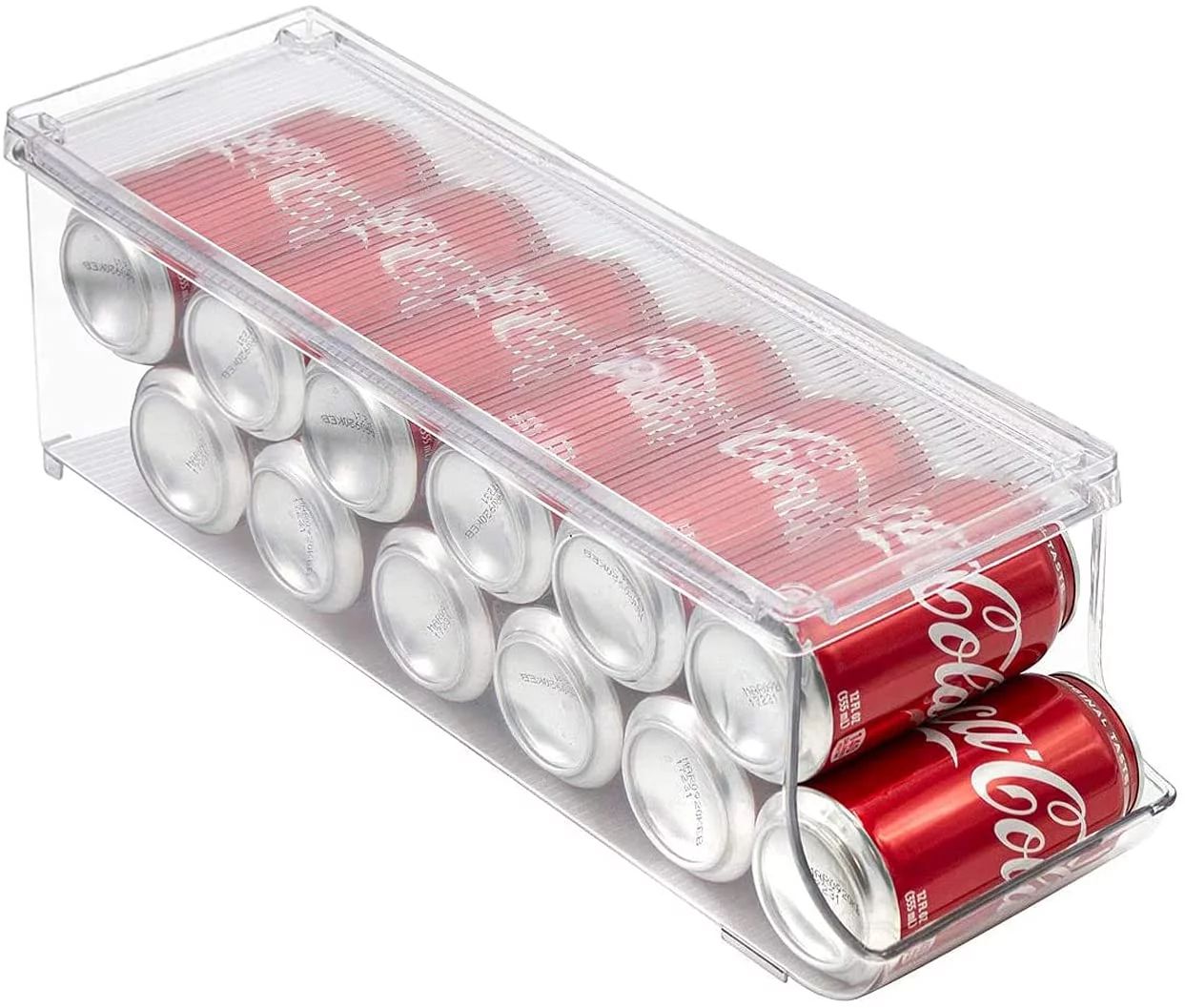 Sorbus Soda Can Organizer for Refrigerator Can Holder with Lid for Fridge, Pantry, Freezer, Holds... | Walmart (US)