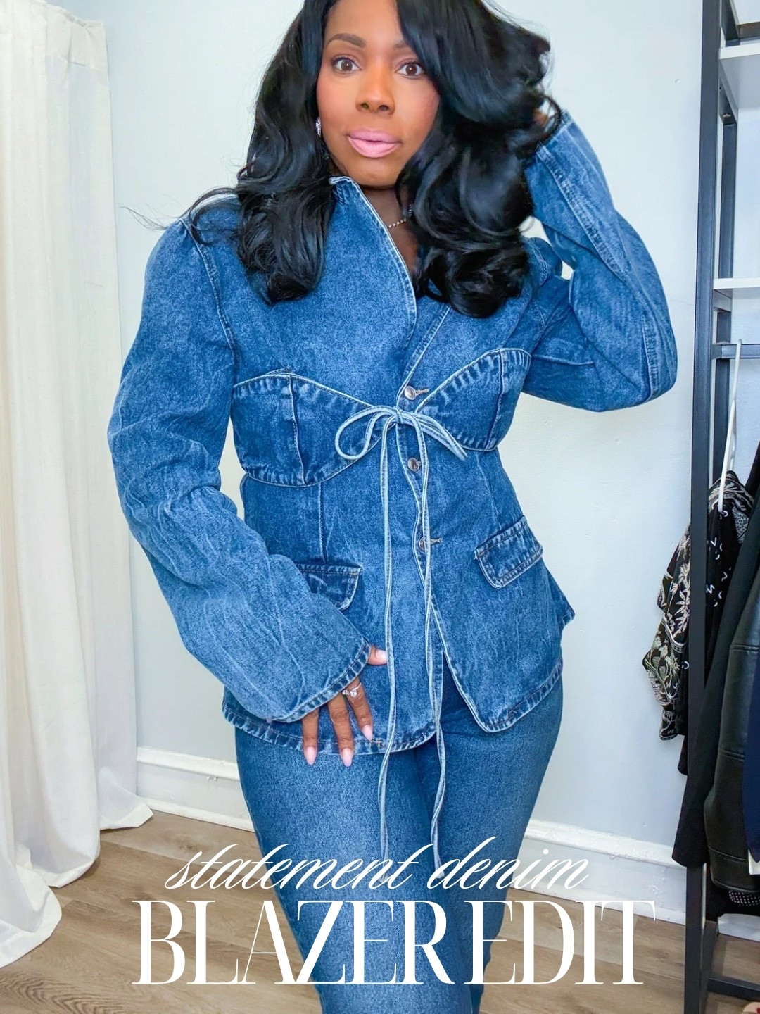 Statement denim blazers. ✨

#LTKootd #LTKOver40 #LTKMidsize