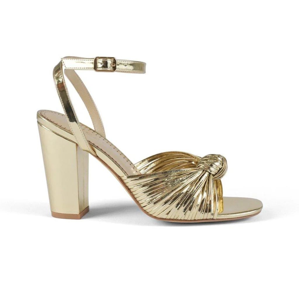 CRYSTAL in gold vegan leather | Allegra James