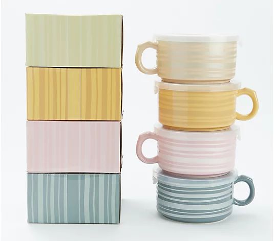 Temp-tations Variety Set of 4 Meal Mugs with Gift Boxes - QVC.com | QVC
