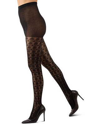 Women's Textured Cotton Rich inverted Crochet Fashion Tights MTF08952 | Macy's