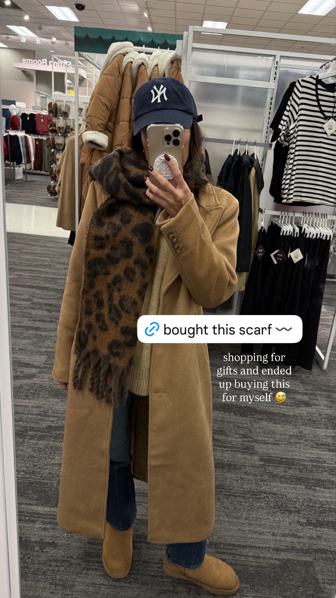 shopping for gifts and ended up buying this for myself 😅 @target @targetfashion @abercrombie 

My tan wool coat is on sale! 

#LTKSaleAlert #LTKGiftGuide #LTKHoliday
