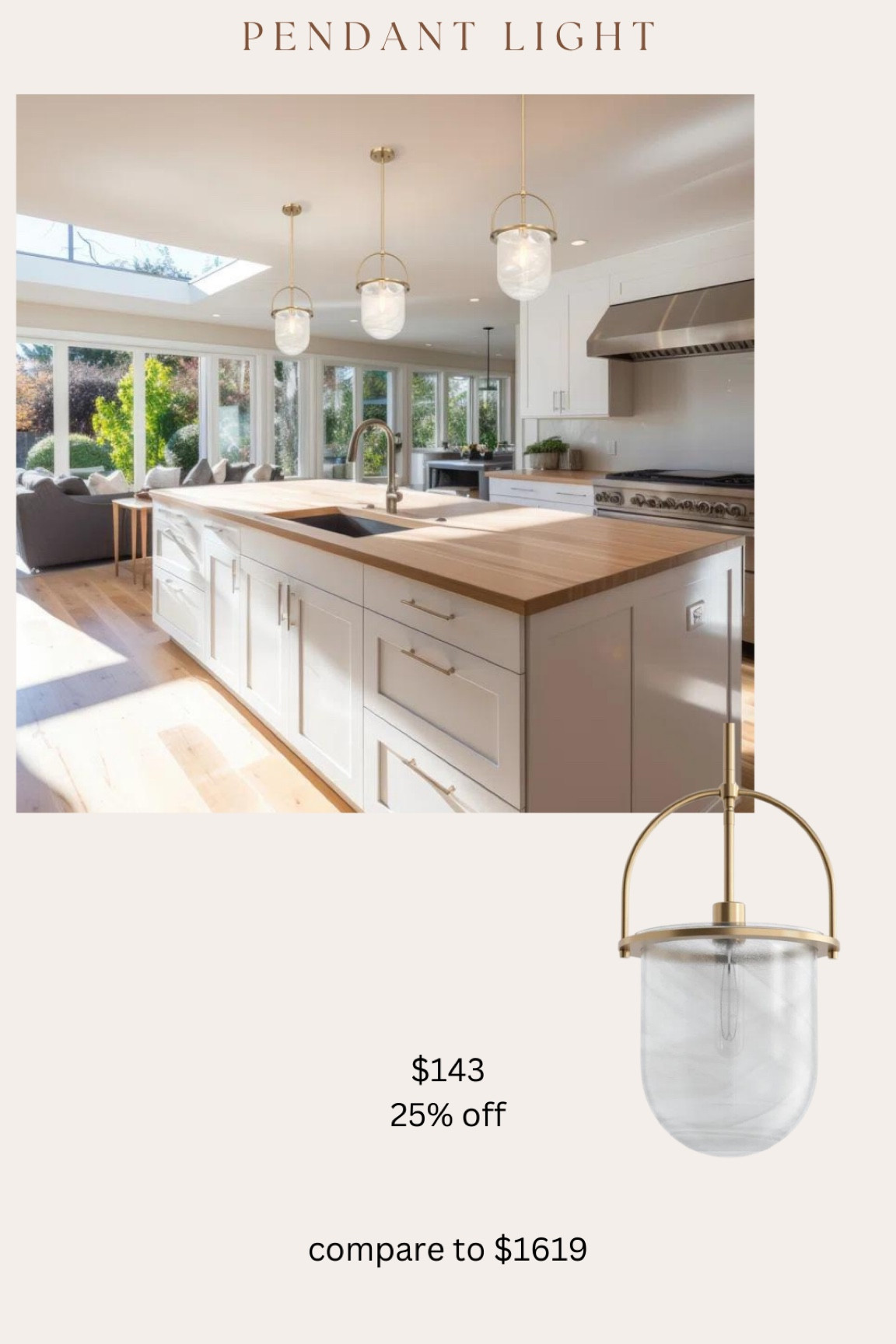 Absolutely gorgeous pendant light! Reminds me so much of the highly rated high end version that’s $1600+! 

#LTKSpringSale #LTKsalealert #LTKhome