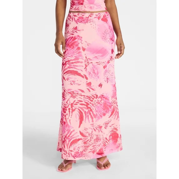 No Boundaries Mesh Maxi Skirt, Women's XXS-XXL | Walmart (US)