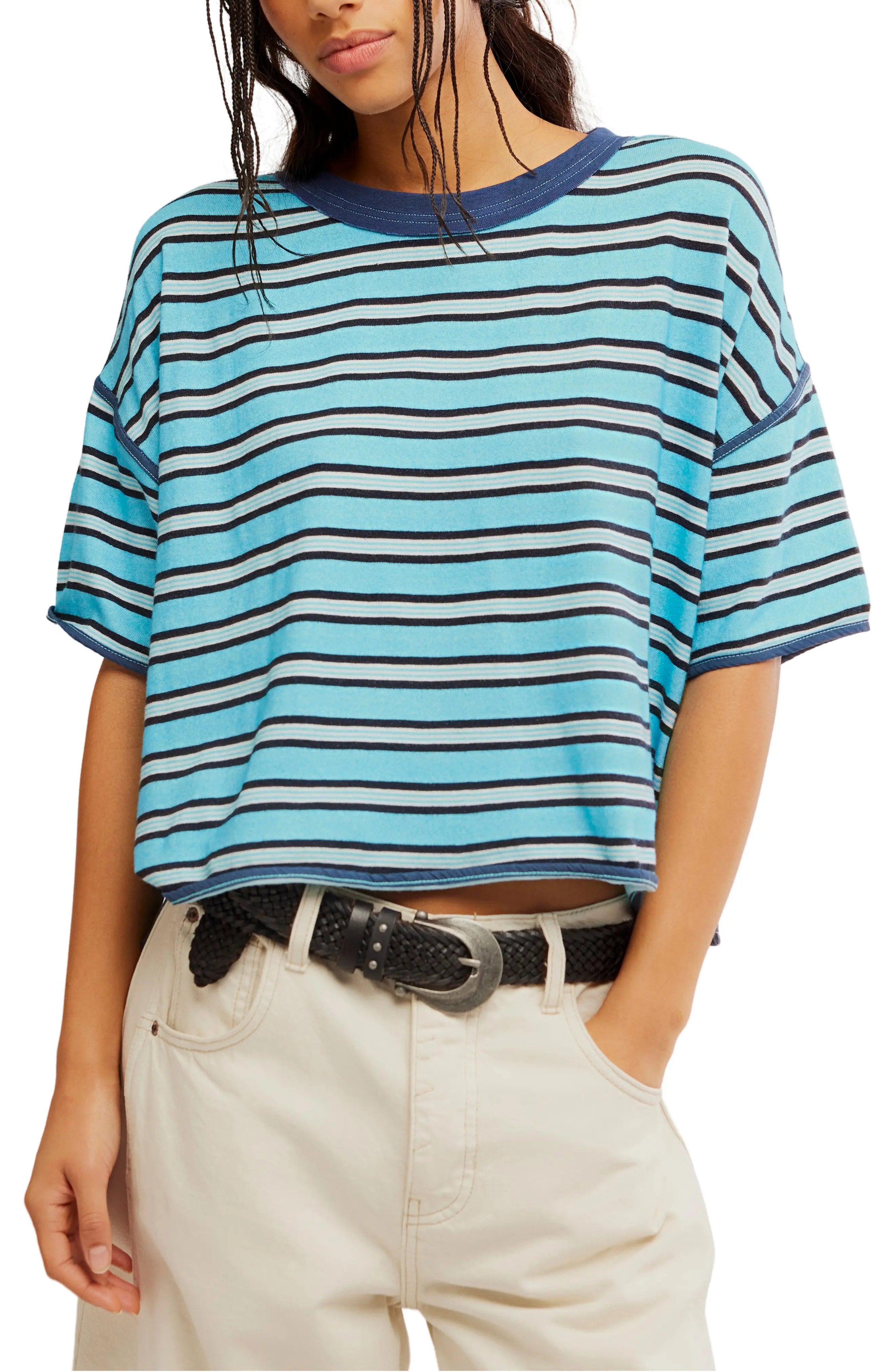 Free People Clean Rugby Stripe Cotton Top (Women) | Nordstrom | Nordstrom