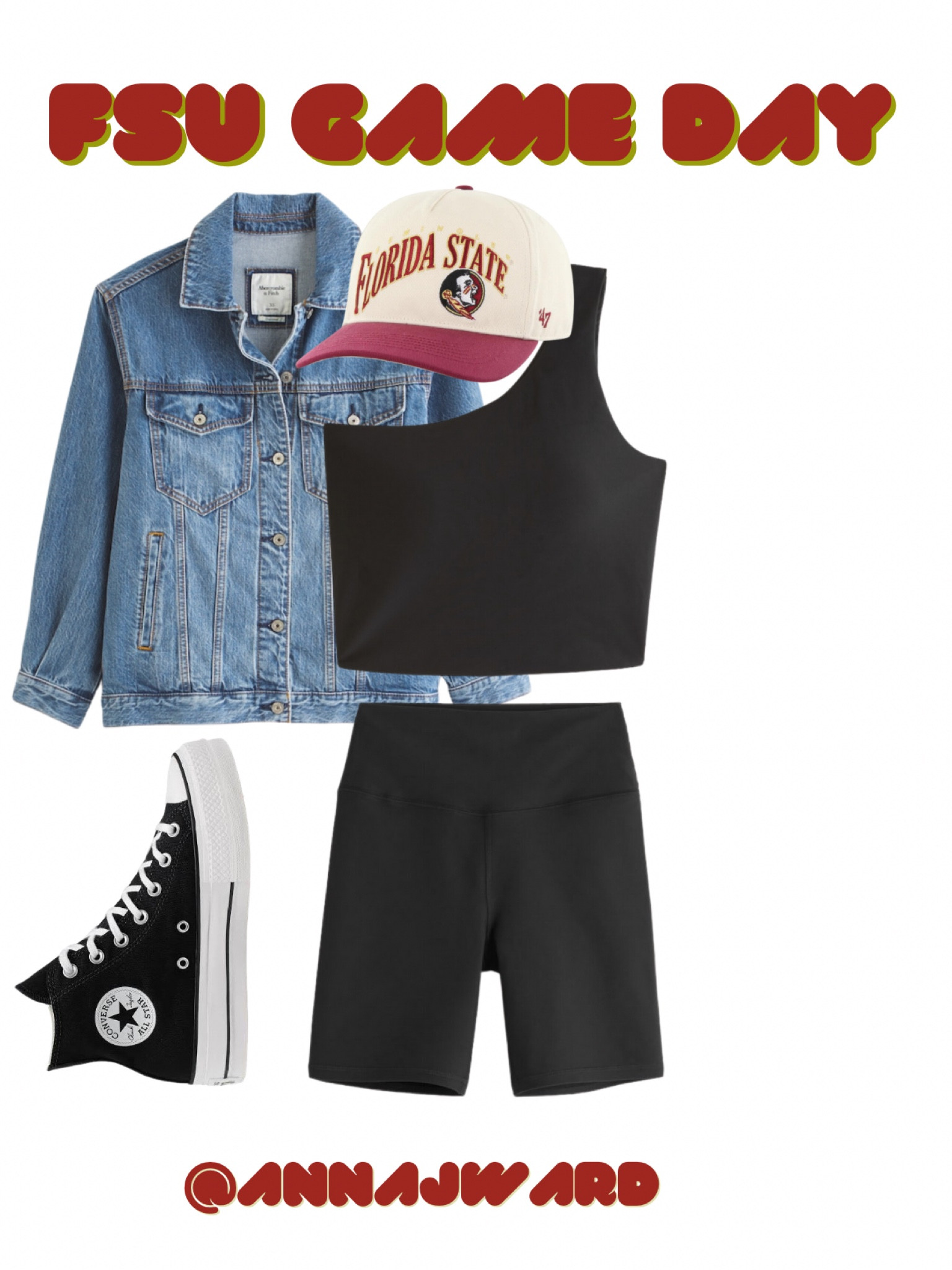 Follow me for more 🏈🖤🍢Florida state Seminole’s. Go Noles. Fear the spear. FSU game day outfit inspo. College game day outfit inspo. Florida state university game day

#LTKunder50 #LTKunder100