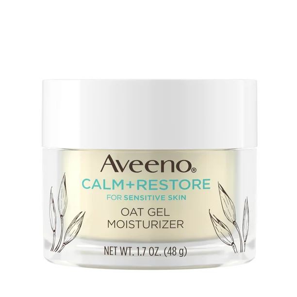 Aveeno Calm + Restore Oat Gel Face Moisturizer for Sensitive Skin, Face Cream, 1.7 oz - Walmart.c... | Walmart (US)