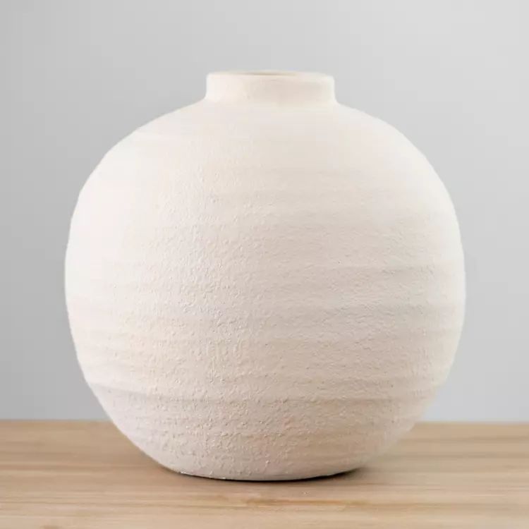 Matte Egg Shell Rotund Vase | Kirkland's Home