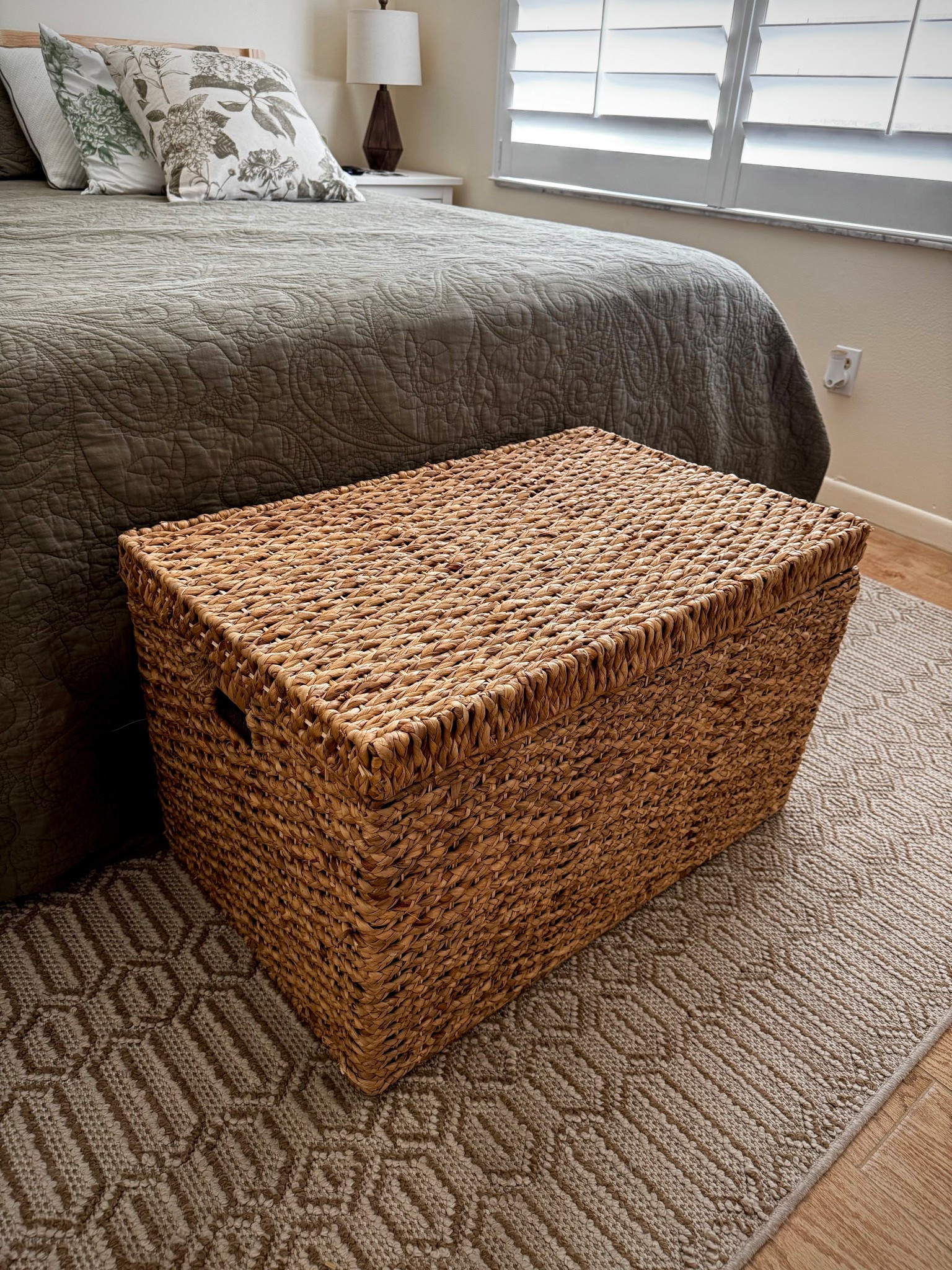 Rattan storage chest. Bedroom decor 

#LTKHome #LTKdayinmylife