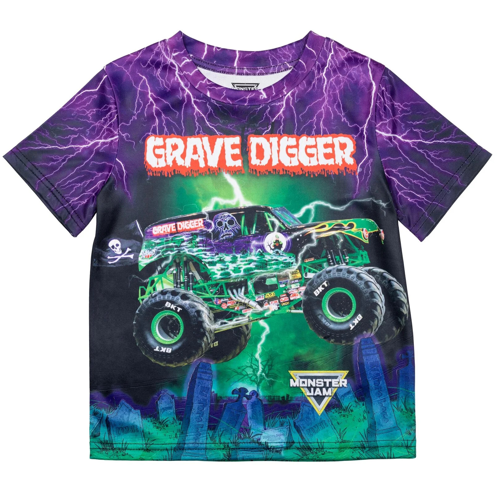 Monster Jam Grave Digger Toddler Boys T-Shirt Toddler to Big Kid | Walmart (US)