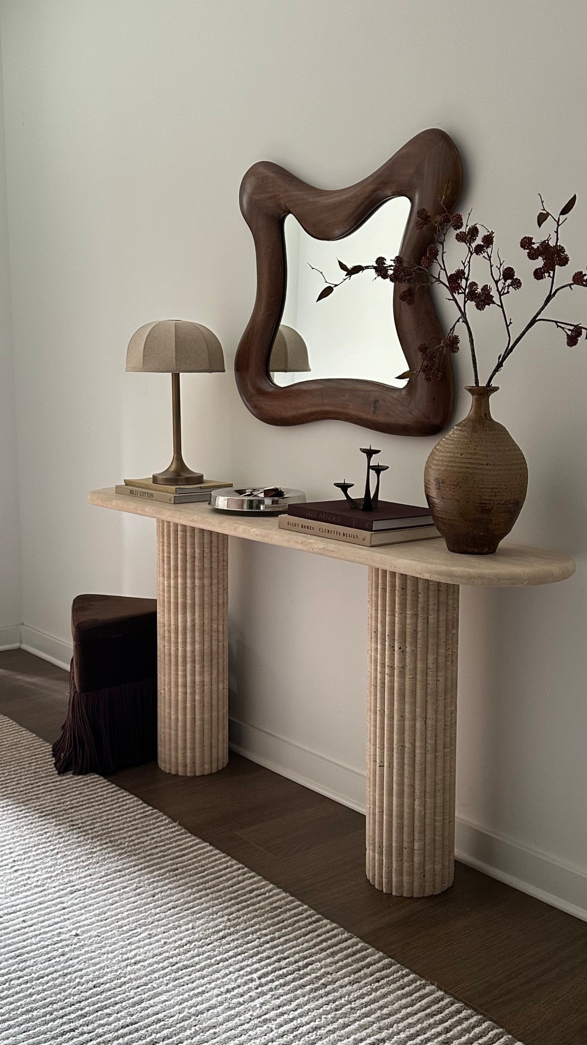 entryway 🤎 lamp: lights & lamps, decor: mostly vintage but linked similar 

#LTKHome