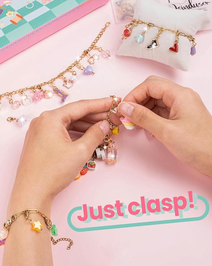 Deinduser Bracelet Making Kit, Charm Bracelet Making Kit, Bracelet Making Kit for Girls, Hand Cha... | Amazon (US)