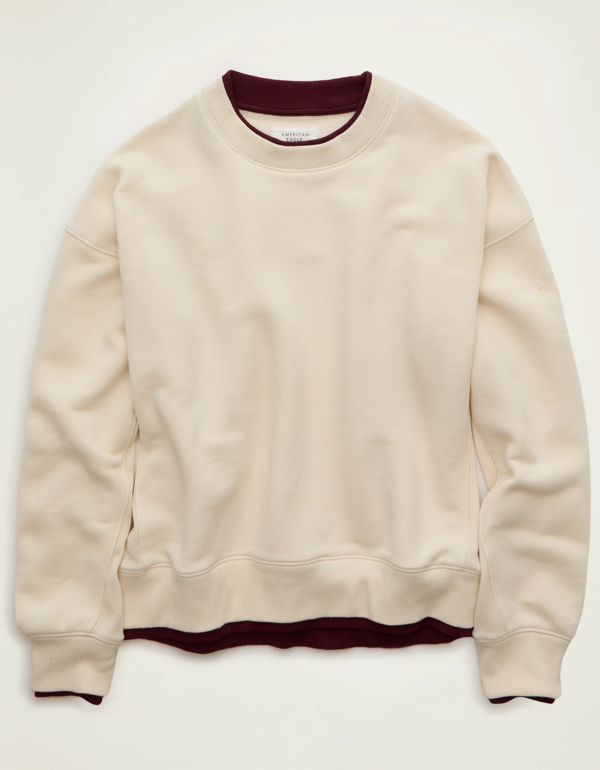 AE Twice As Nice Crew Neck Sweatshirt | American Eagle Outfitters (US & CA)