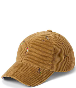 Polo Ralph Lauren Duck-Embroidered Corduroy Ball Cap | Dillard's | Dillard's