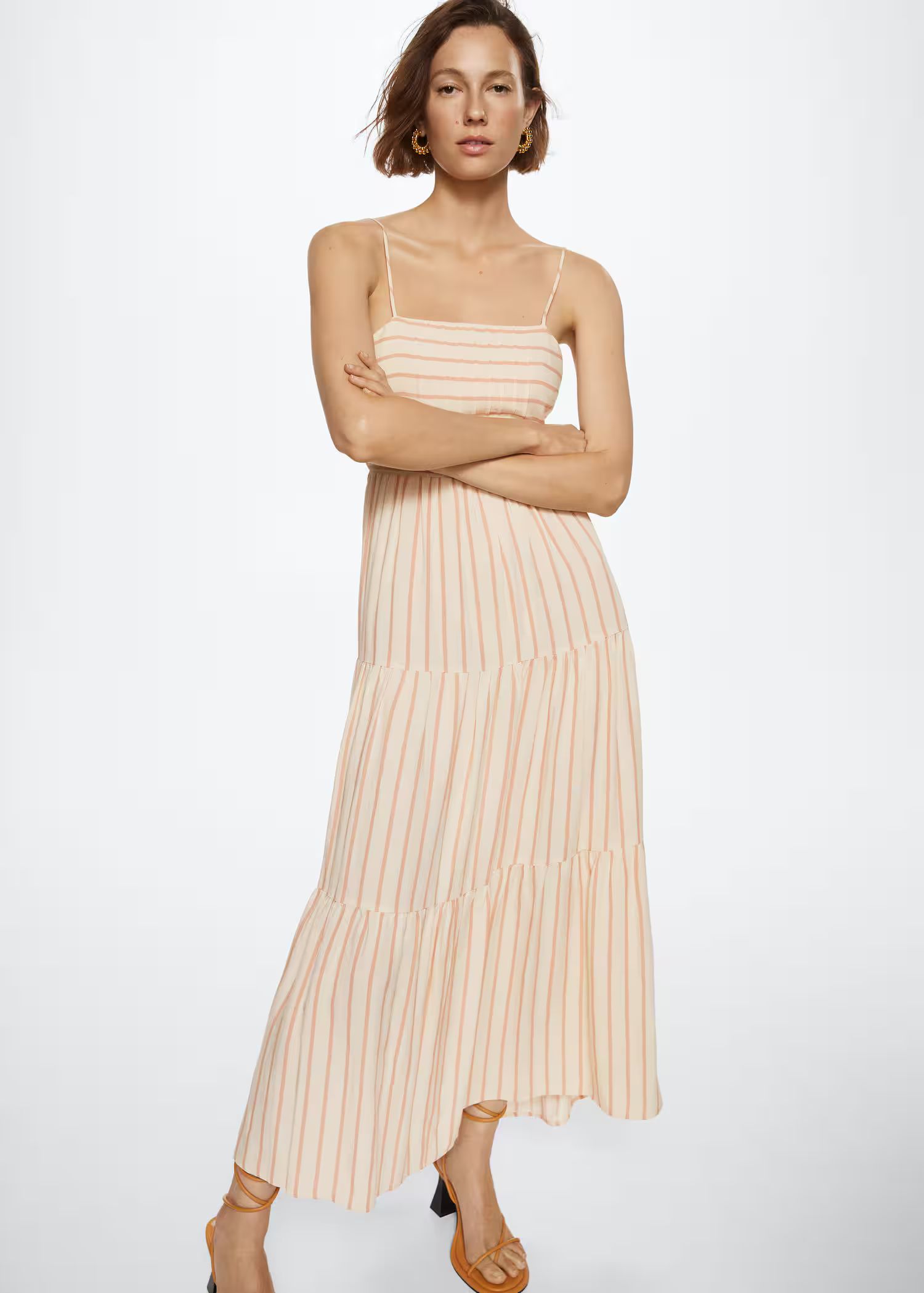 Flowy striped dress | MANGO (US)
