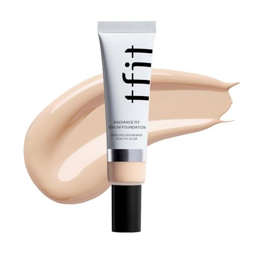 TFIT Radiance Fit Serum Foundation - Flawless Coverage, Dewy finish, Long-lasting, Lightweight, Korean Makeup,1.05 Oz. (N02 Nude, 1.05 Oz.) | Amazon (US)