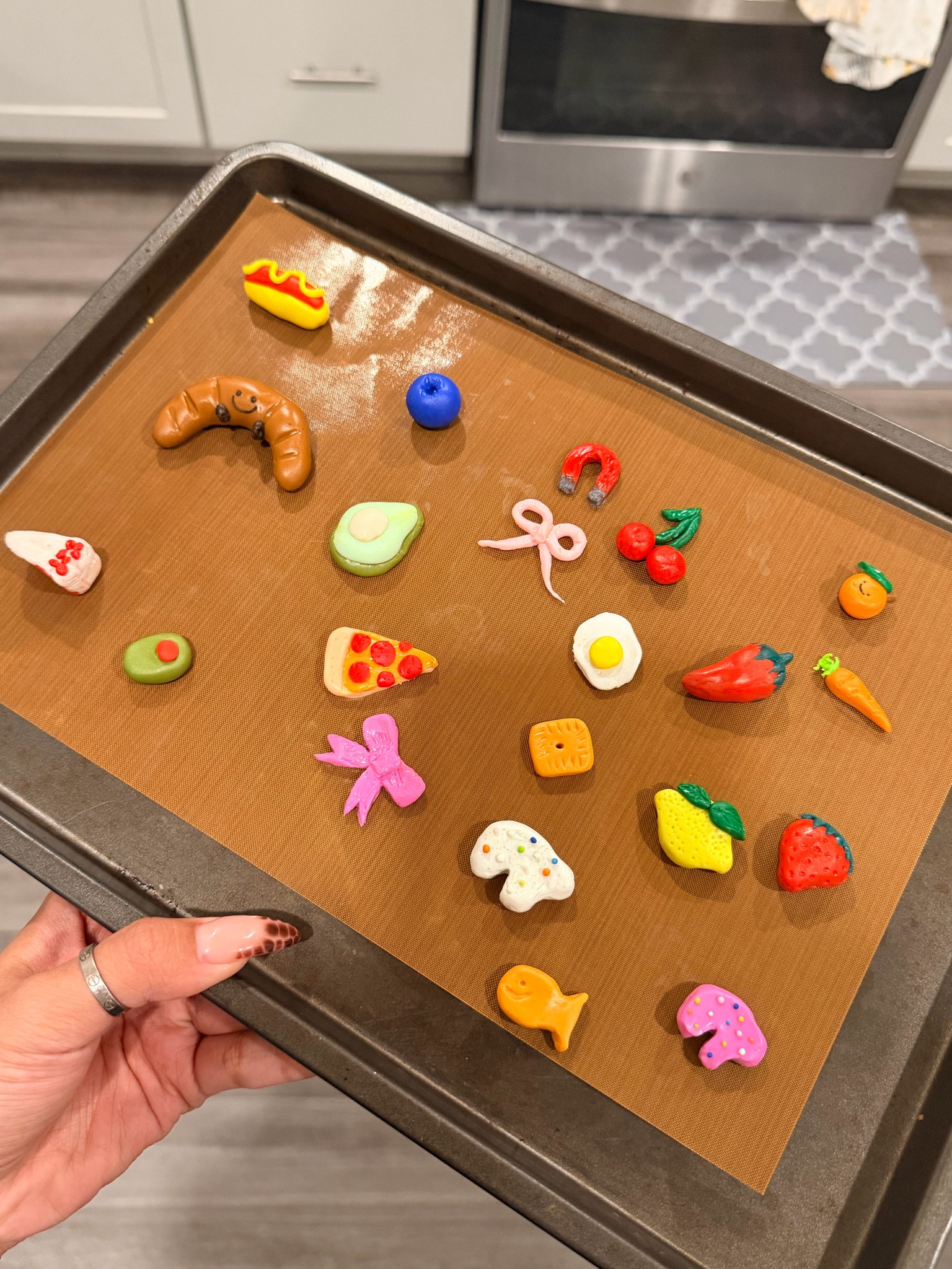 Polymer Oven Bake Clay Mini Magnets / DIY / Fruit / Food 