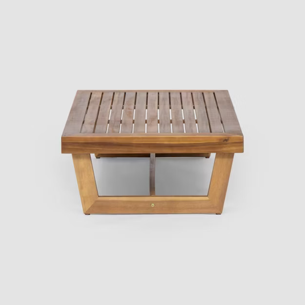 Sherwod Acacia Wood Coffee Table - Teak - Christopher Knight Home | Target