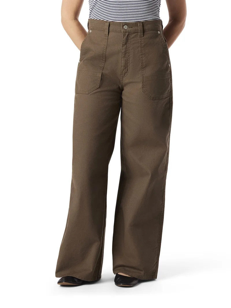Levi Strauss Signature Women's Vintage Cinch Waist Loose Cargo Jean | Walmart (US)