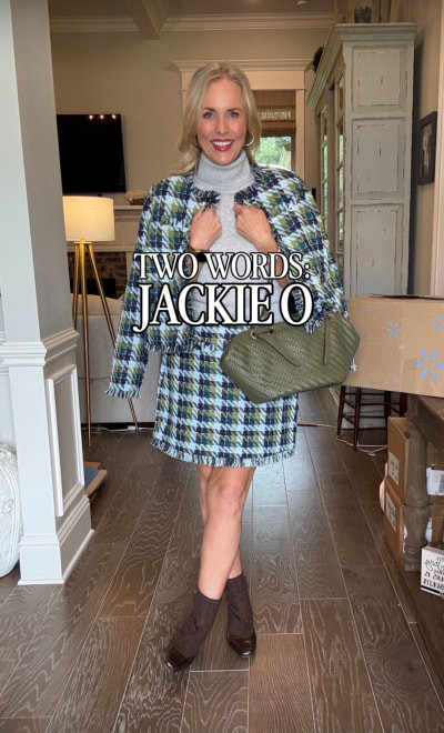 I couldn’t resist this tweed jacket and skirt! It has such a classic, Jackie O. kind of feel to it. Polished, timeless, and just the right amount of ladylike without feeling dated. ✨

It’s one of those sets that makes getting dressed feel very easy because the outfit is already done for you. And honestly, it looks far more expensive than it is. A really good find! 👏 

 #LTKootd #LTKWorkwear #LTKTravel