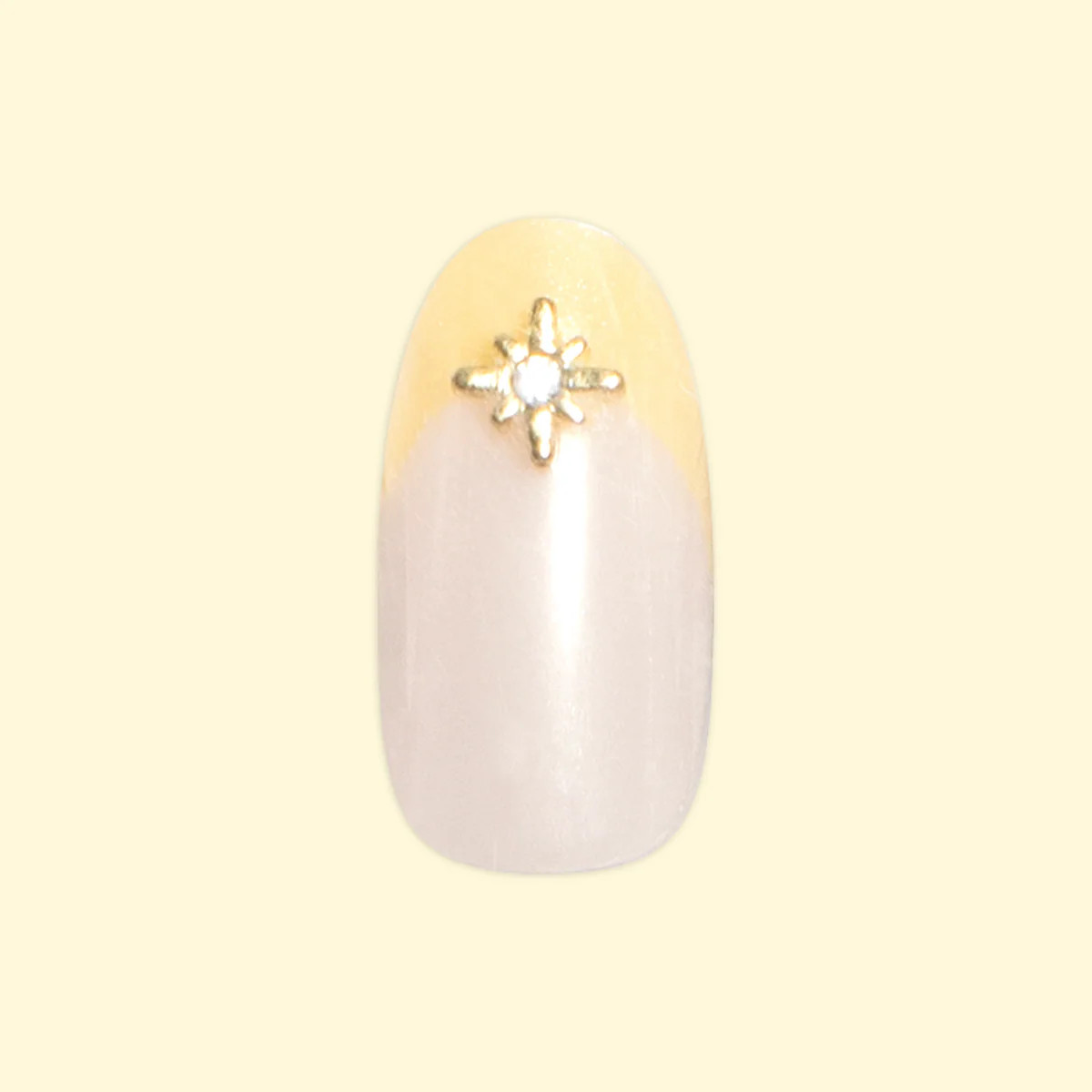 Starburst Gem Glazed Butter French - Press On | Medium | Oval | Olive & June
