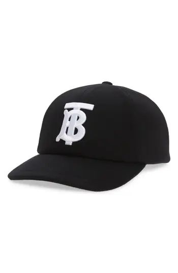 Burberry Embroidered TB Monogram Baseball Cap | Nordstrom | Nordstrom