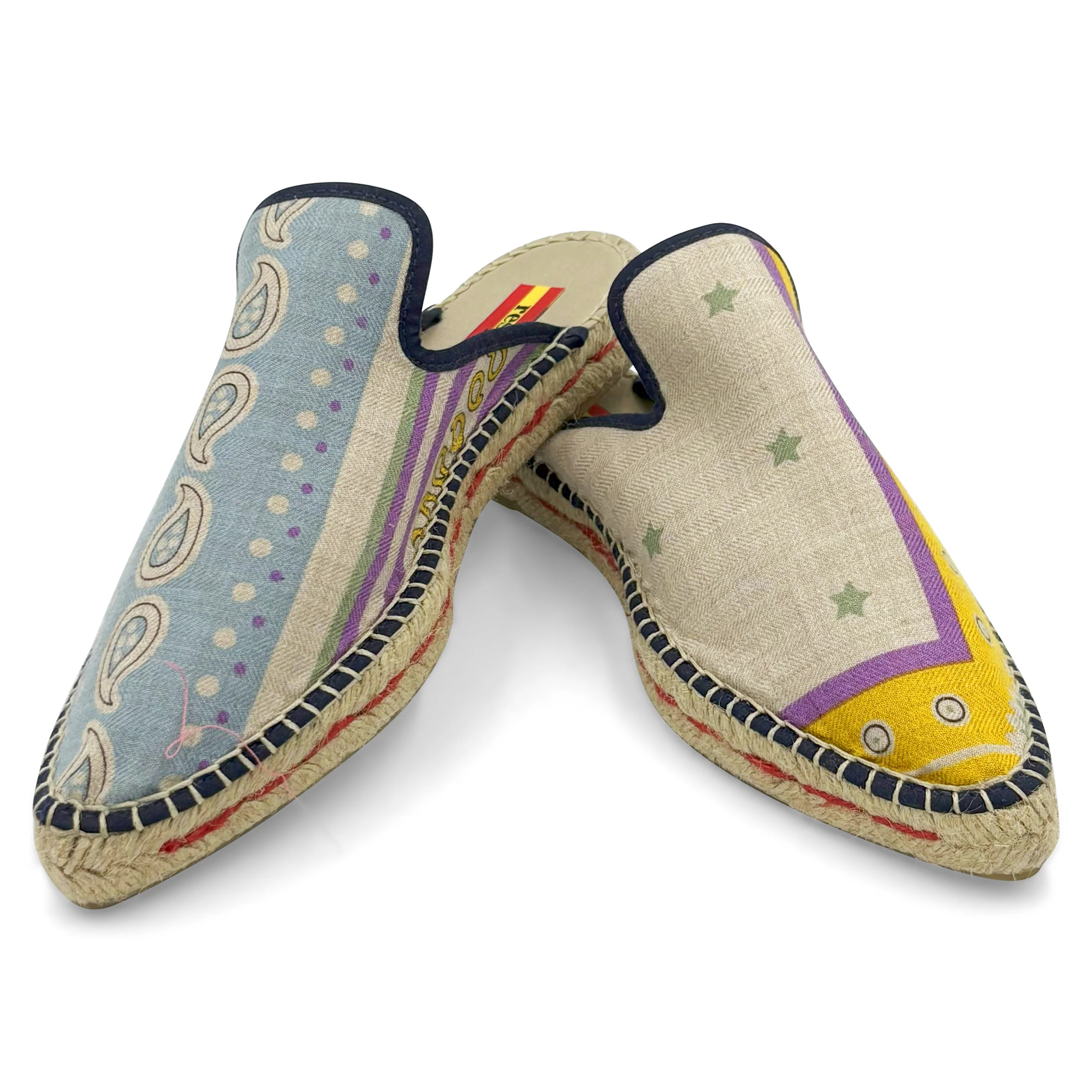 SELLE Green Silk/Cashmere Cocktail Mule Espadrilles | Respoke