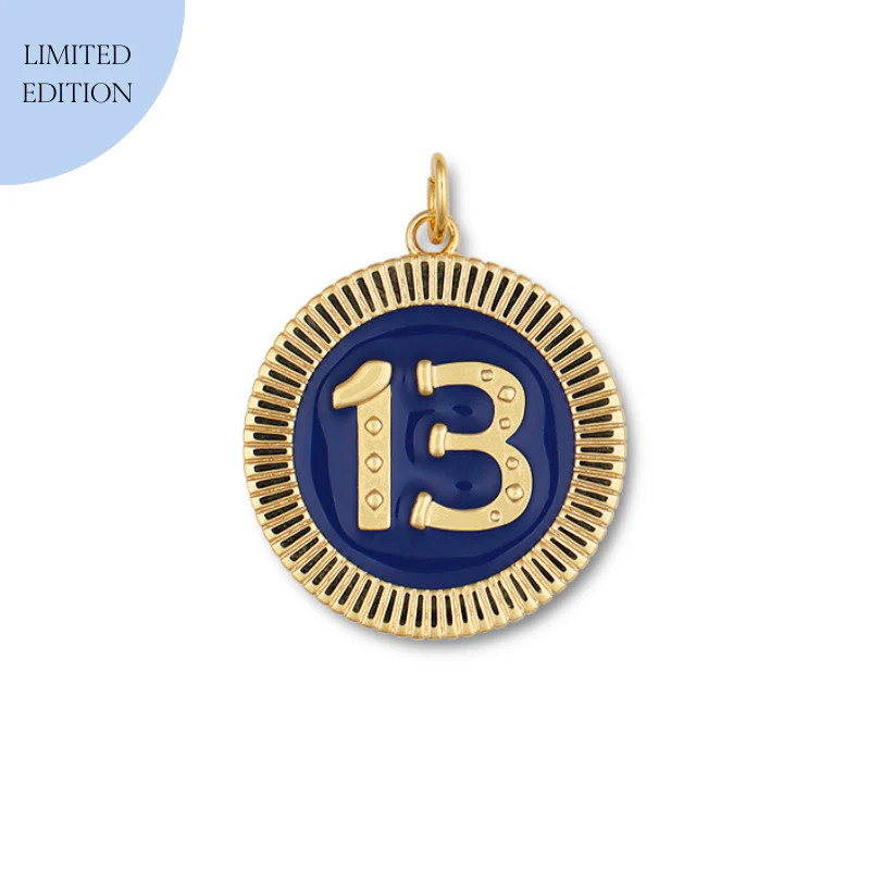 Lucky 13 Navy Poker Chip | HART