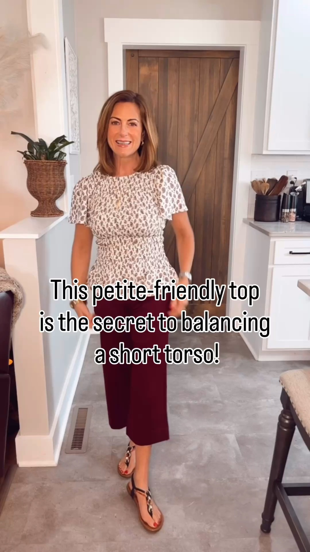 If you have a petite frame and a short torso, you know not every top is flattering. This $18 one has all the right details to create the illusion of a longer, more balanced silhouette while still being comfortable enough for everyday wear.