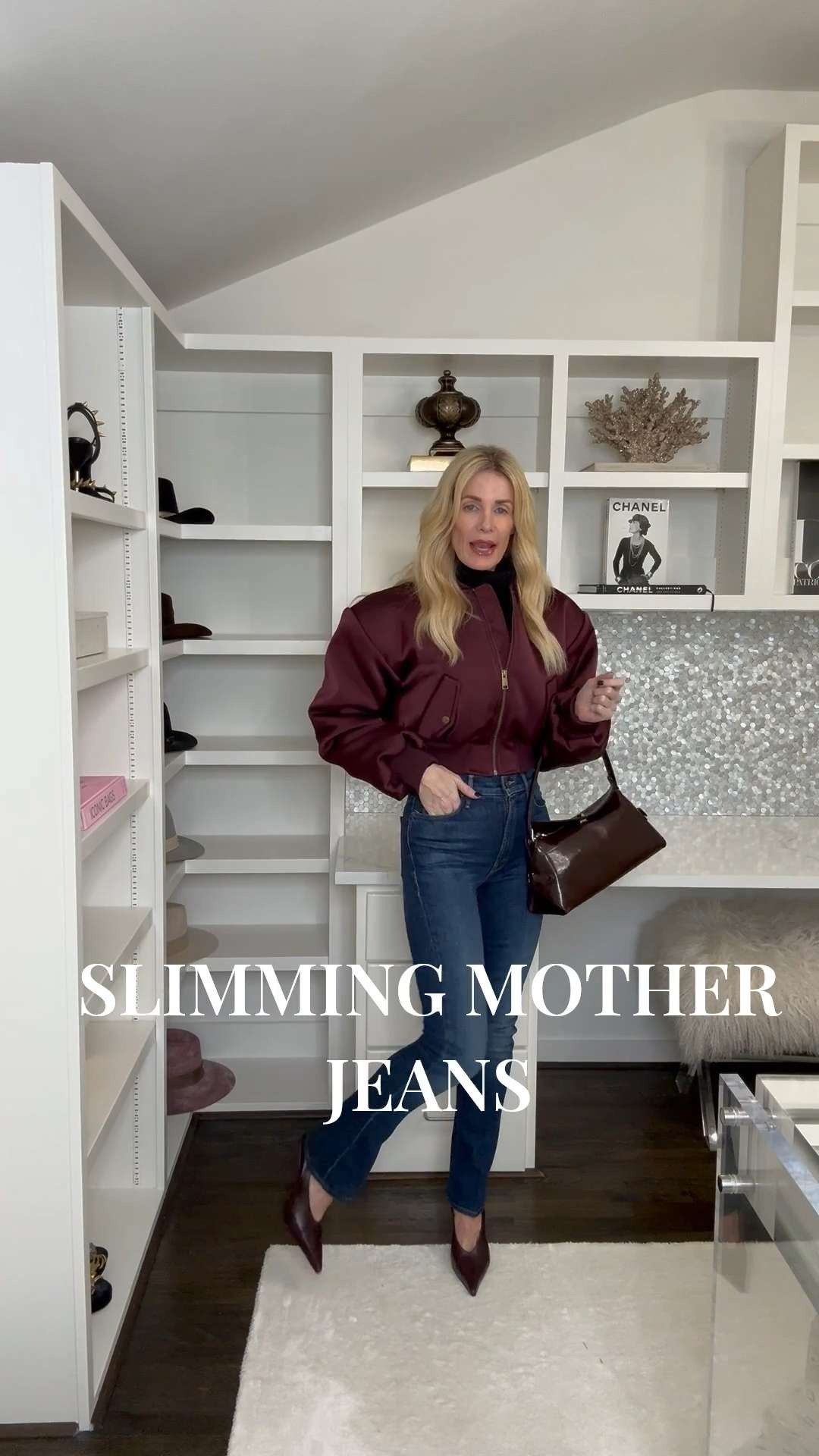 ✨ Just found the most flattering new mother jeans and I am obsessed! High-waisted with a full-length baby flare, these beauties make your legs look miles long and hug your curves in all the right places Loving this rich dark wash too. True to size—I’m wearing a 24. Perfect mix of chic, comfy, and totally wearable! 

 

#LTKHoliday #LTKootd #LTKOver40