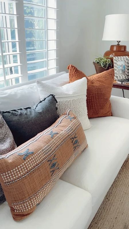 Cute Kirkland throw pillow. Love this terra-cotta color! Looks more orange online but the color is actually very nice. 

#ltkhome #throwpillow #couchpillow #lumbarpillow #lingpillow 