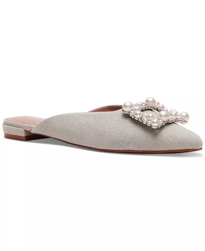 Madden Girl Ditzy Embellished Pointed-Toe Flat Mules - Macy's | Macy's