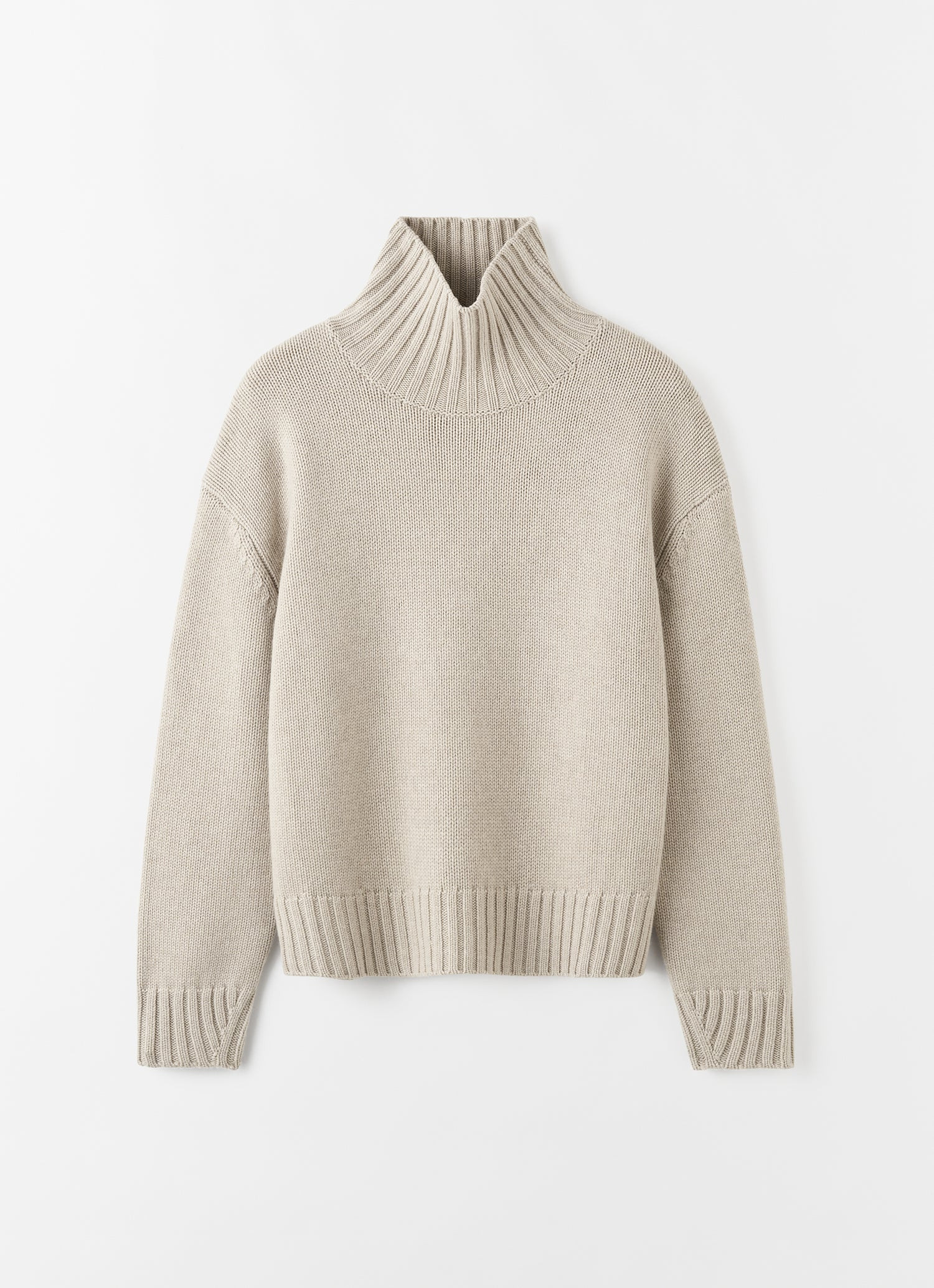 Nola Turtleneck Sweater, taupe | Almada Label