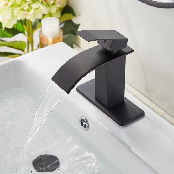 Single Hole Faucet Single-handle Bathroom Faucet with Drain Assembly | Wayfair North America