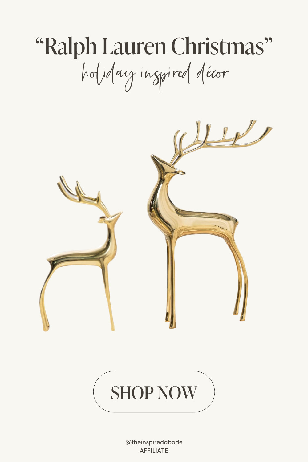 Classic gold reindeer décor that elevate any holiday setup — timeless, modern, and beautiful. 

 #LTKHoliday #LTKHome #LTKFindsUnder100
