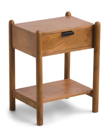 1 Drawer Wood Side Table | TJ Maxx