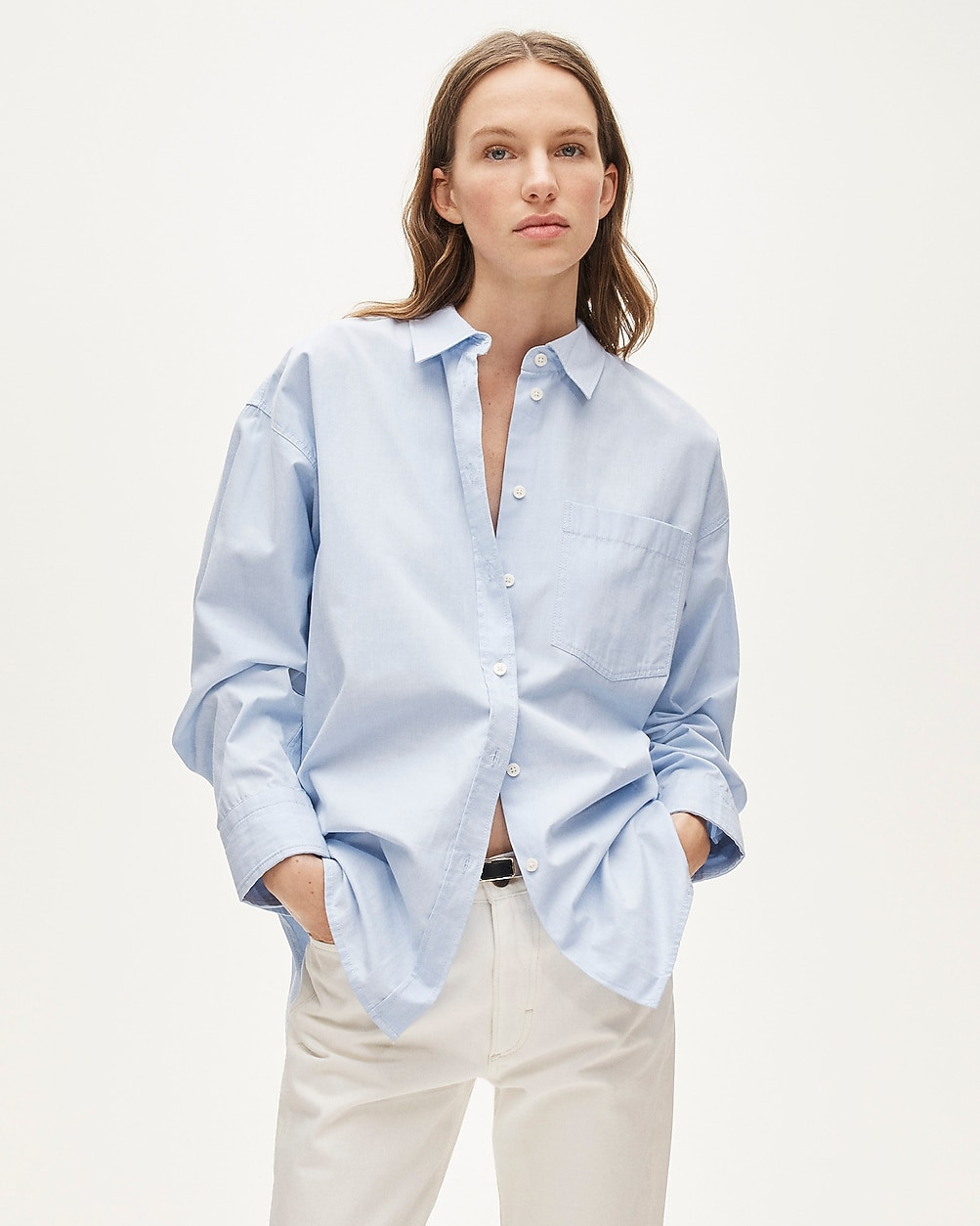 Étienne oversized shirt in lightweight oxford | J. Crew US