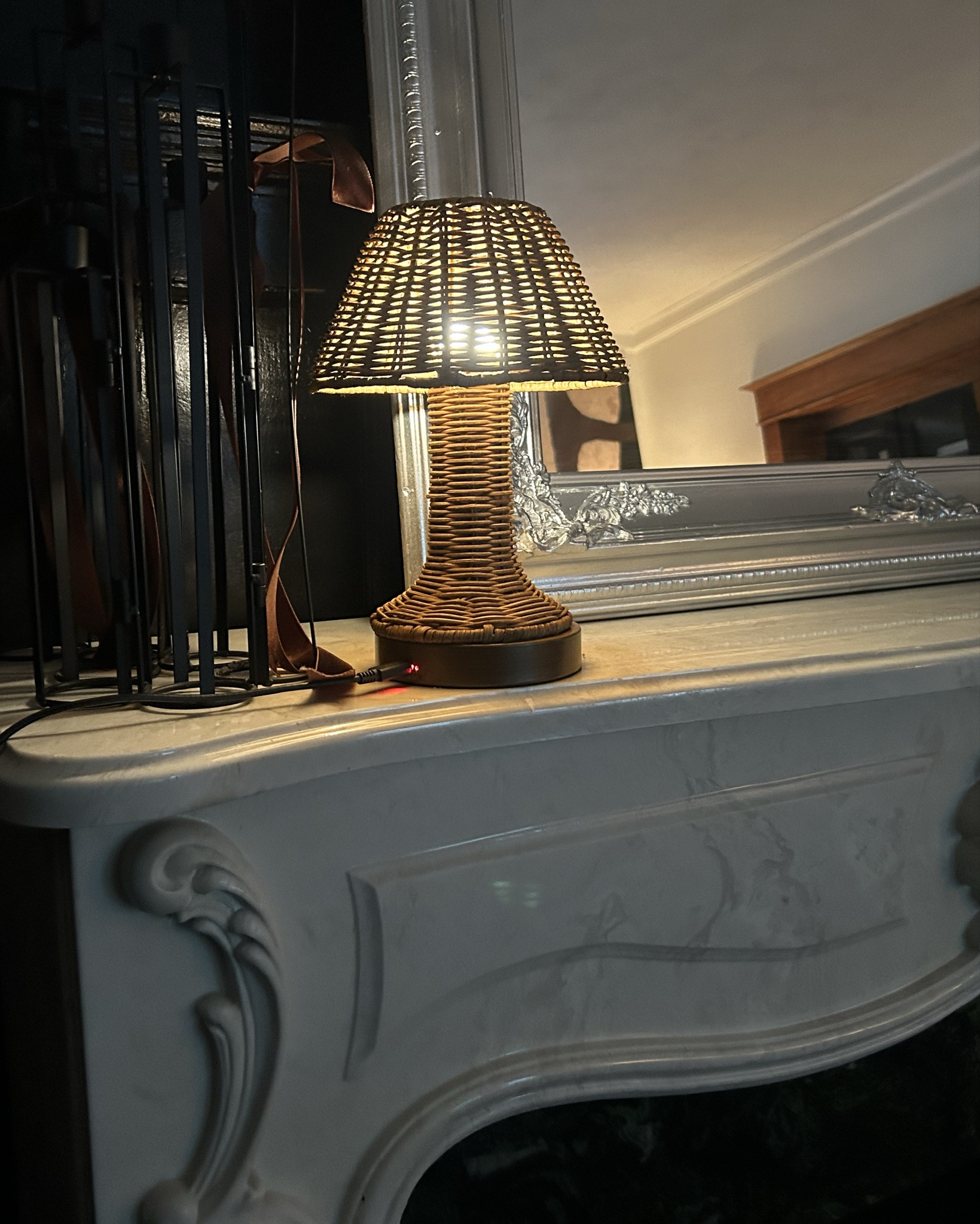 This little rechargeable rattan lamp creates such a vibe. It was thrifted but I’ve found other affordable options below.👇🏽. Rattan lamp. Wicker lamp. 
Checkout my recent Thrifthaul on YouTube @athomewithnissy 

#LTKselfcare #LTKMothersDay #LTKHome