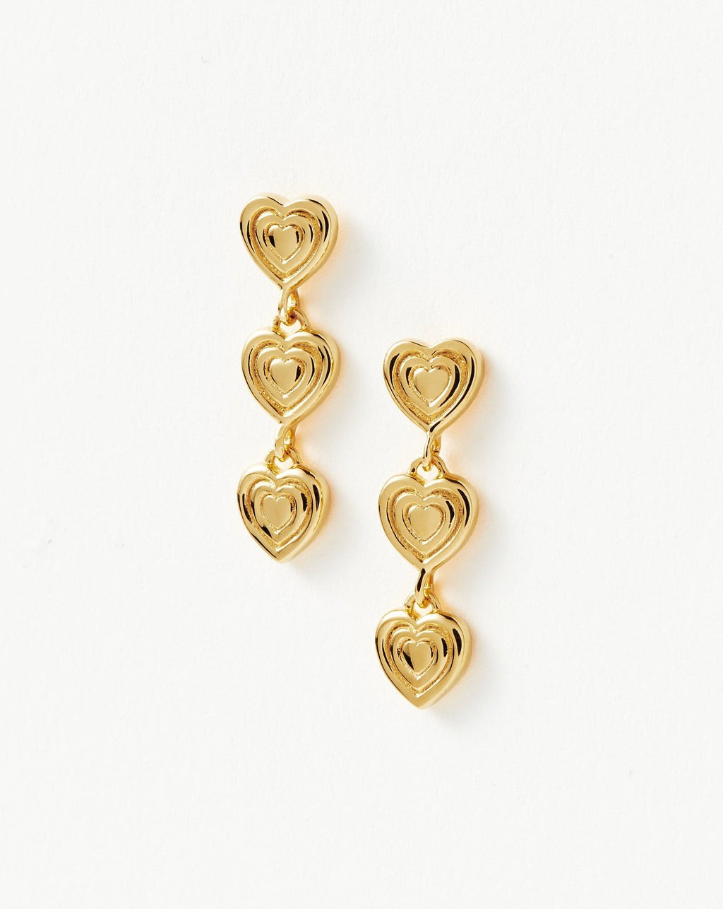 Good Vibes Heart Drop Stud Earrings | Missoma