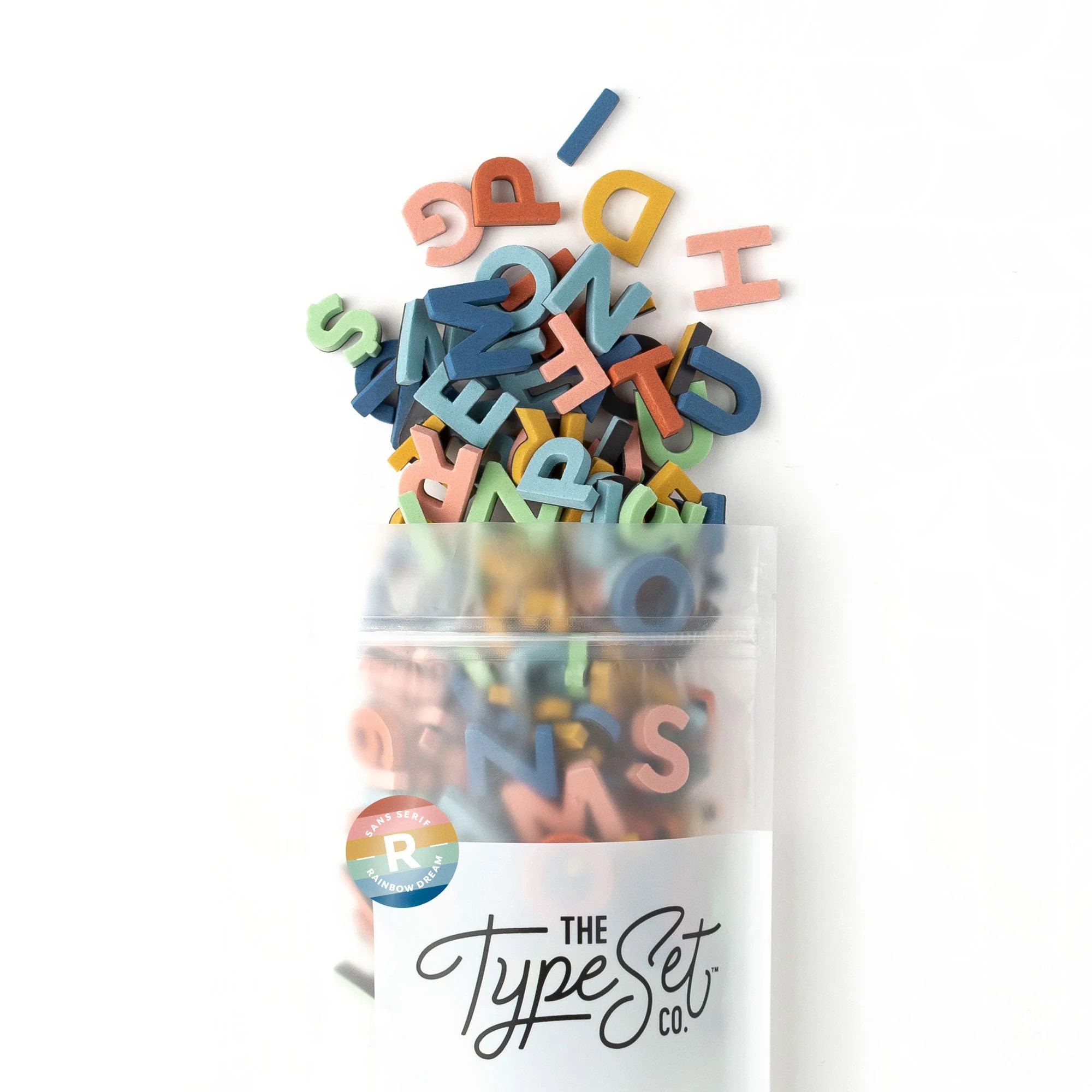 1" Rainbow Dream Magnetic Letters & Numbers | The Type Set Co.