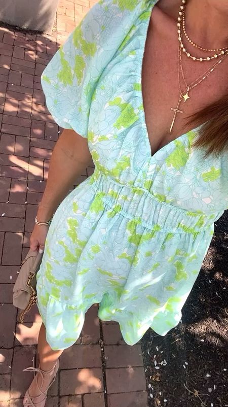 Summer special occasion dress. This color mix is stunning!! 
XS, tts. 
Jewelry / use discount code: twopeasinablog @mirandafrye and code: twopeas20 @sequinjewelry


#LTKover40 #LTKSeasonal #LTKstyletip