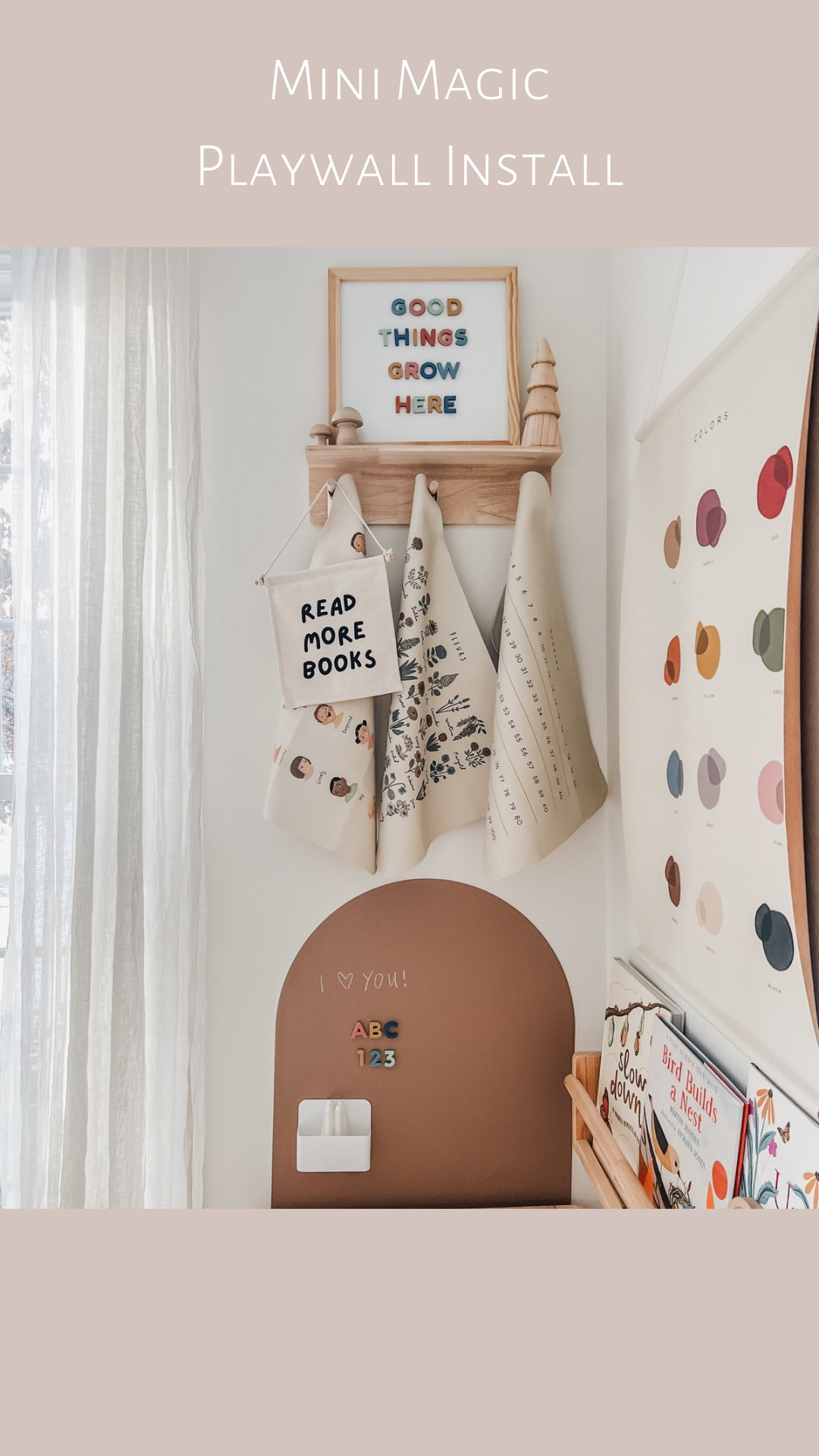 Cutest addition to our little corner! The new mini magic Playwall from Cherrypick is so much fun!

#LTKKids #LTKHome