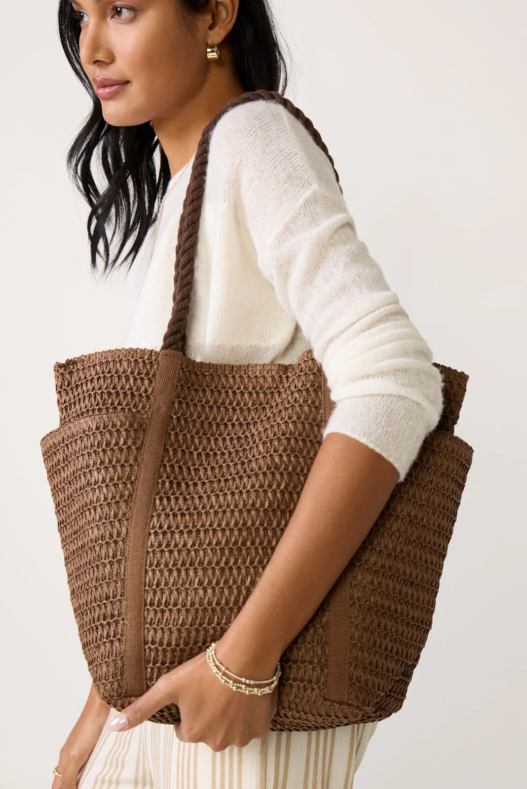 Nia Raffia Tote | Evereve