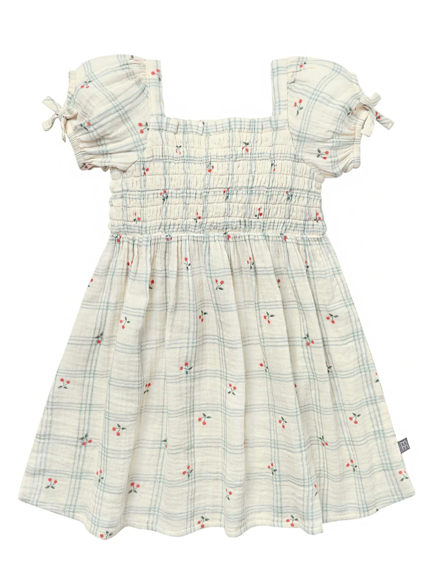 Modern Moments by Gerber Toddler Girl Smocked Dress with Bows, Sizes 12M-5T | Walmart (US)