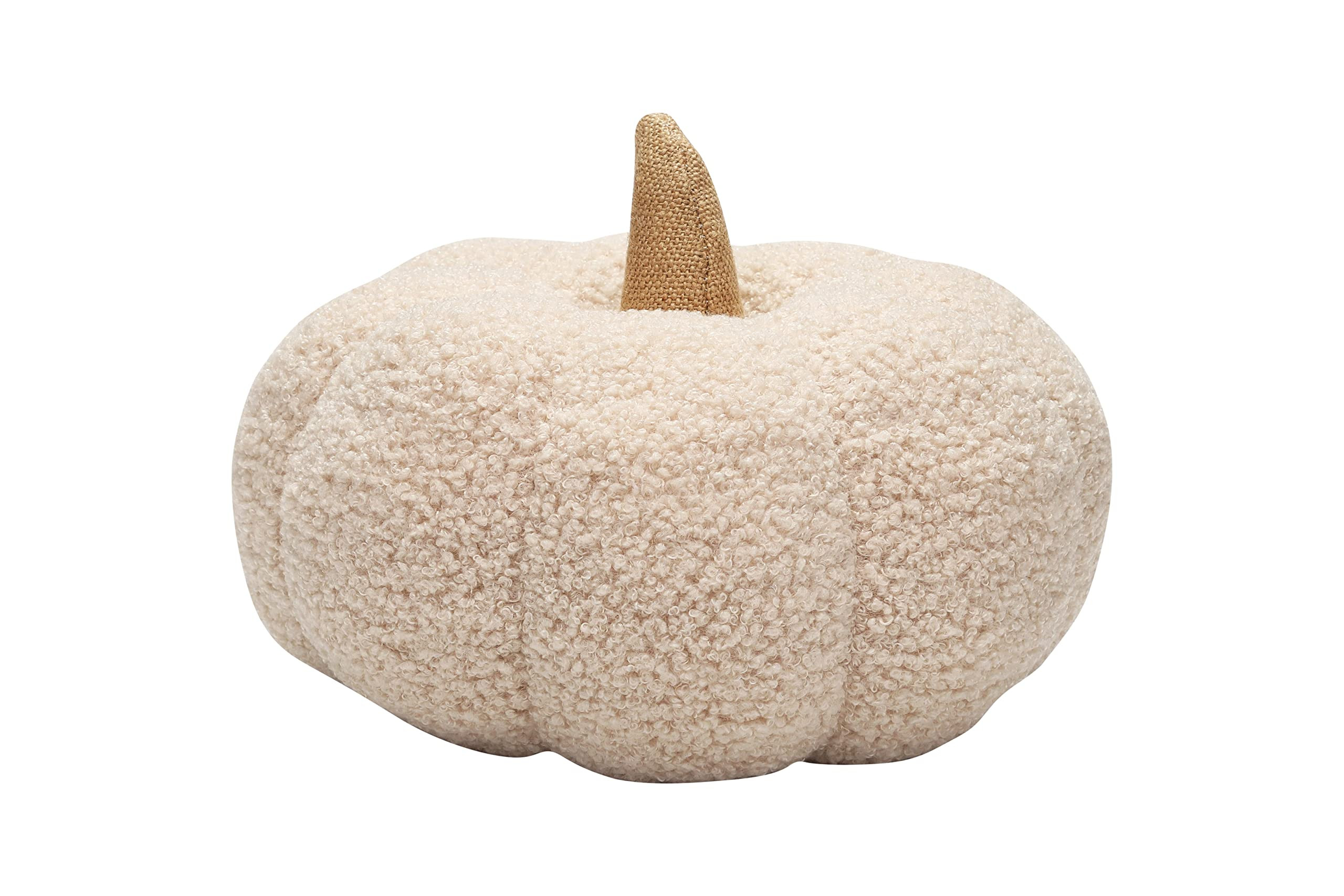 Pearhead Sherpa Pumpkin, Plush Stuffed Halloween Home Decorations, Modern Fall Home Decor, 6.5" x... | Amazon (US)