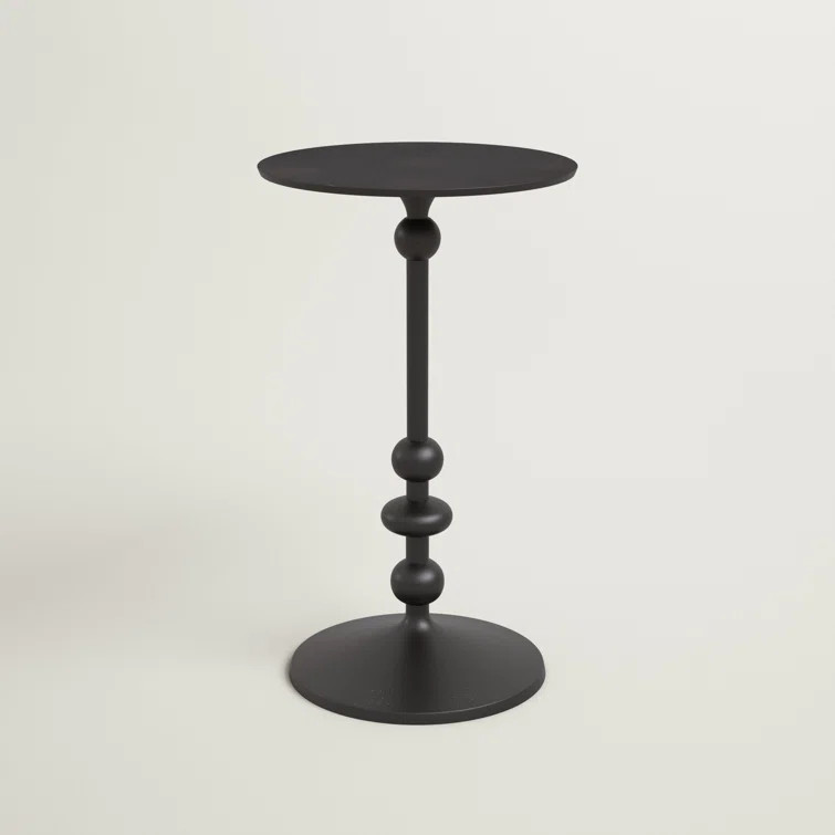 Derrell 19.25'' Tall Iron Pedestal End Table | Wayfair North America