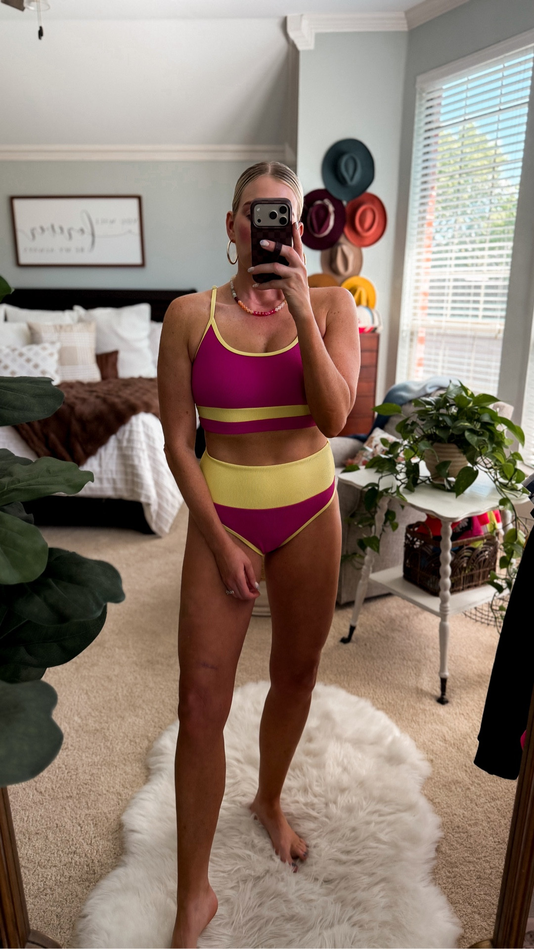 Best selling ribbed colorblock swim on Amazon 
Great tummy control 
Fits tts and on sale under $30
Comes in tons of colors
Color: rose and yellow 

#LTKSaleAlert #LTKSwim #LTKOver40
