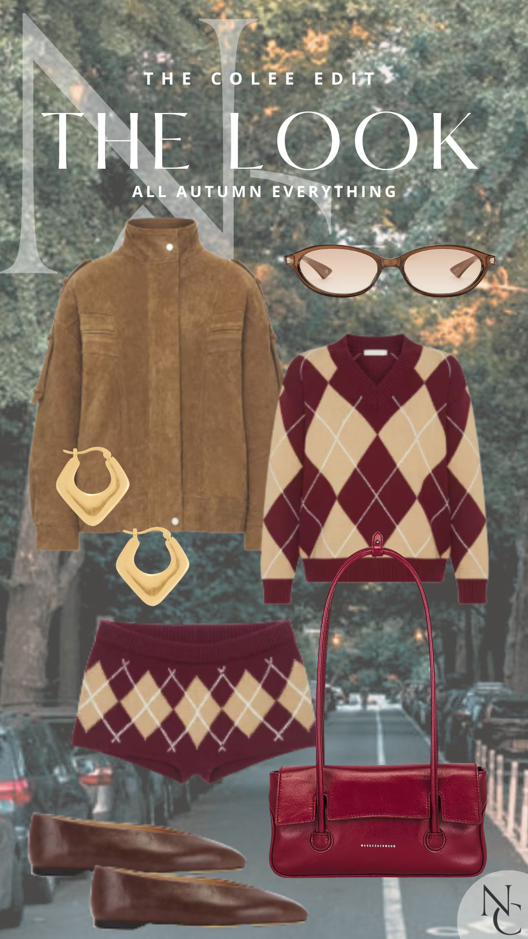 If fall were an outfit, I think this might be it. 🍂🍷

Camel suede, burgundy argyle, chocolate ballet flats + that gorgeous red bag — basically every color I want to wear right now in one look. And yes, I fully support sweater shorts when they're this cute. 😂

Cozy, preppy and very fall without looking like an actual pumpkin.

#AutumnStyle #FallFashion #PreppyStyle #TheColeeEdit #LTKStyle 

 #LTKdayinmylife #LTKgrwm #LTKootd